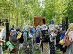 Участники крестного хода Городец-Дивеево помолились в храме преподобного Серафима Саровского на Урковской горе