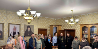 Сотрудники епархиального управления поздравили епископа Гедеона с днем рождения - Выксунская епархия