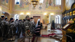 В день памяти преподобного Варнавы Гефсиманского епископ Выксунский и Павловский Гедеон сослужил митрополиту Георгию за Божественной литургией в Иверском монастыре