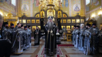 В день памяти преподобного Варнавы Гефсиманского епископ Выксунский и Павловский Гедеон сослужил митрополиту Георгию за Божественной литургией в Иверском монастыре