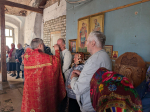 Клирик Чкаловского благочиния совершил Литургию в руинированном храме села Белое