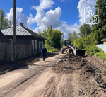 В Выксе начался ремонт дороги и устройство тротуара в переулке Крупской!