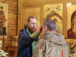 Крестоходцы из Городца помолились в храме преподобного Серафима Саровского на Урковской горе в Чкаловском благочинии