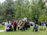 Крестоходцы из Городца помолились в храме преподобного Серафима Саровского на Урковской горе в Чкаловском благочинии