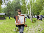 Крестоходцы из Городца помолились в храме преподобного Серафима Саровского на Урковской горе в Чкаловском благочинии