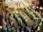 Накануне дня памяти преподобного Серафима Саровского в Дивеевском монастыре состоялось вечернее богослужение