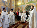 В попразднство Преображения Господня епископ Гедеон возглавил Божественную литургию в Дальне-Давыдовском женском монастыре