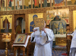 В попразднство Преображения Господня епископ Гедеон возглавил Божественную литургию в Дальне-Давыдовском женском монастыре
